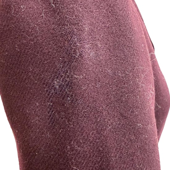 Burberry Brit single-breasted korte jas in bordeauxrode wol - Image 3