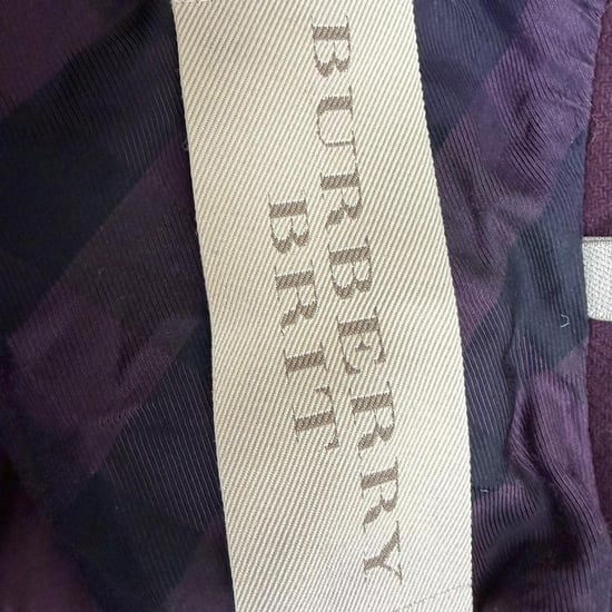 Burberry Brit single-breasted korte jas in bordeauxrode wol - Image 5