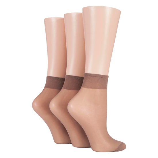 3-Pack Dames 15 Denier 100% Nylon Enkelsokken - Doorzichtige Lichtgewicht Comfort - Image 3
