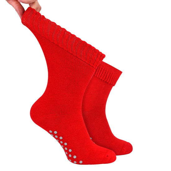 Heren Extra Brede Winter Bed Sokken met Grip | Antislip Thermische Slaapsokken - Image 1
