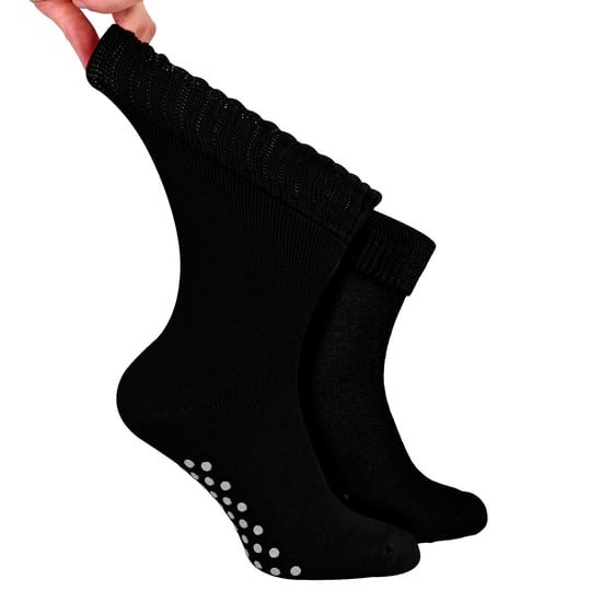 Heren Extra Brede Winter Bed Sokken met Grip | Antislip Thermische Slapersokken - Image 1