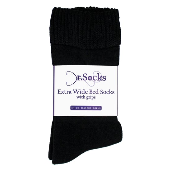 Heren Extra Brede Winter Bed Sokken met Grip | Antislip Thermische Slapersokken - Image 2