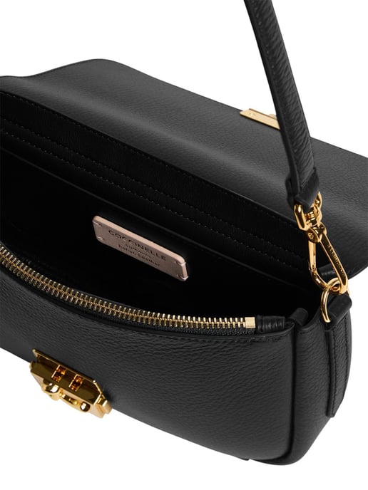 Coccinelle C-Me Lock Handtas Van Gegrained Leder - Image 3