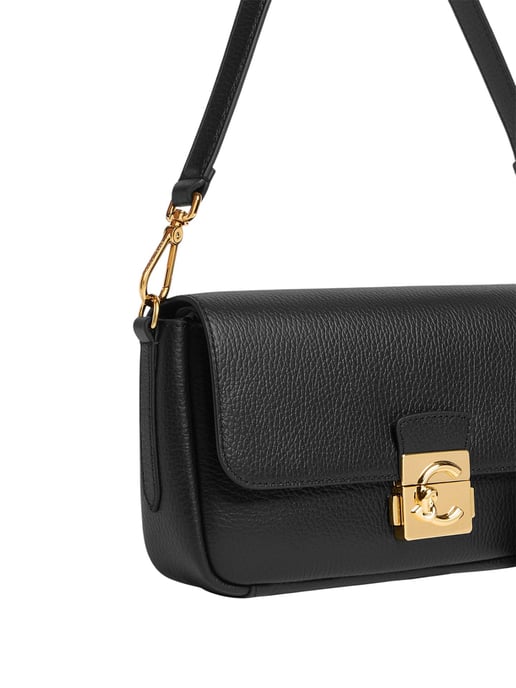 Coccinelle C-Me Lock Handtas Van Gegrained Leder - Image 4