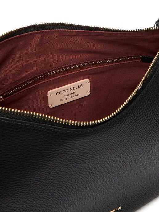 Coccinelle Nory Handtas van Gegrijst Leer - Image 4