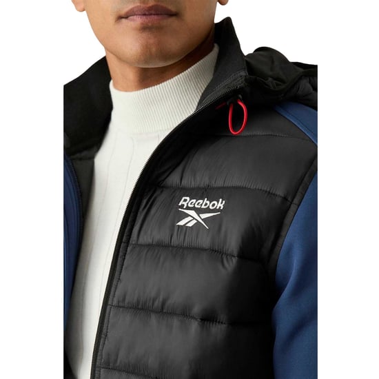 Reebok Mens Mixed Media Jacket (Batik Blue) - Image 3