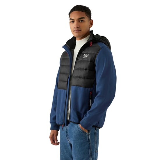 Reebok Mens Mixed Media Jacket (Batik Blue) - Image 6