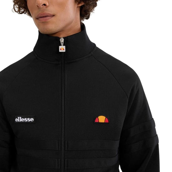 Ellesse Mens Rimini Track Jacket (Black/Monochrome) - Image 3