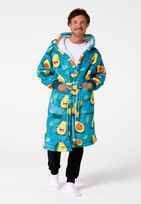 "Happy Avocado" Sherpa badjas - Image 2