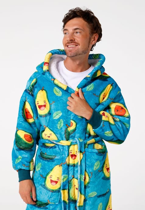 "Happy Avocado" Sherpa badjas - Image 6