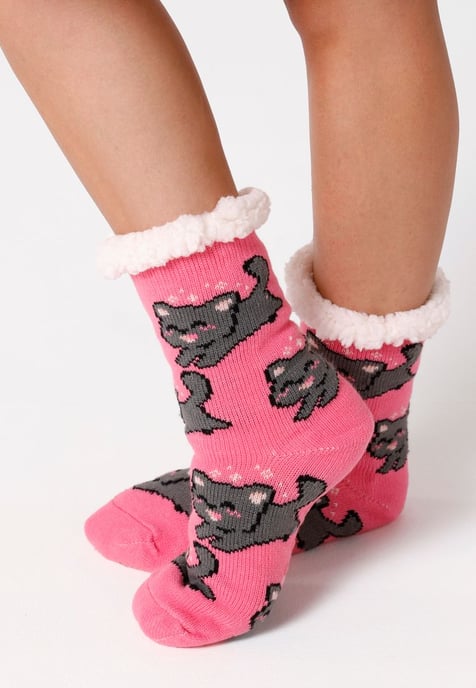 "Happy Kitten" Sherpa sokken - Image 2