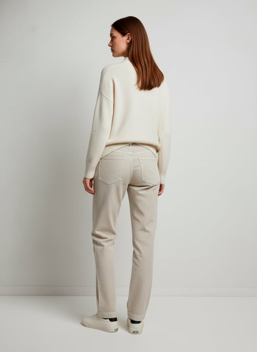 Beige rechte broek – verfijnd comfort met een moeiteloze stijl - Image 3