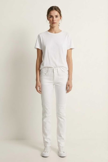 Slim-fit witte stretchbroek - Image 2