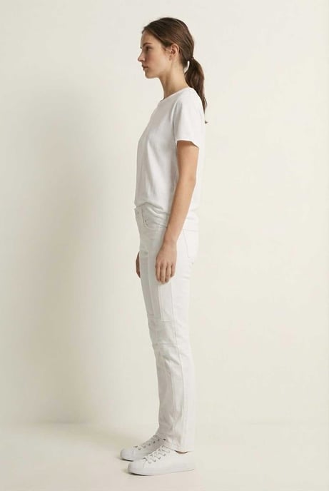 Slim-fit witte stretchbroek - Image 3
