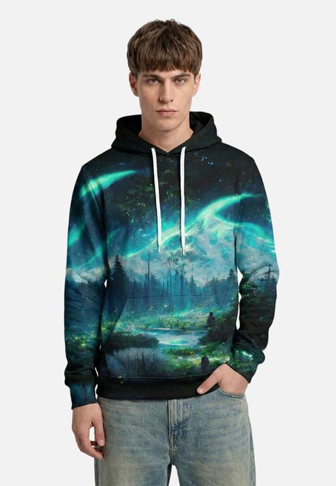"Aurora Forest" Hoodie - Image 2