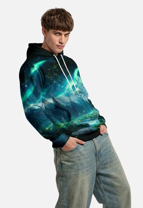"Aurora Forest" Hoodie - Image 3