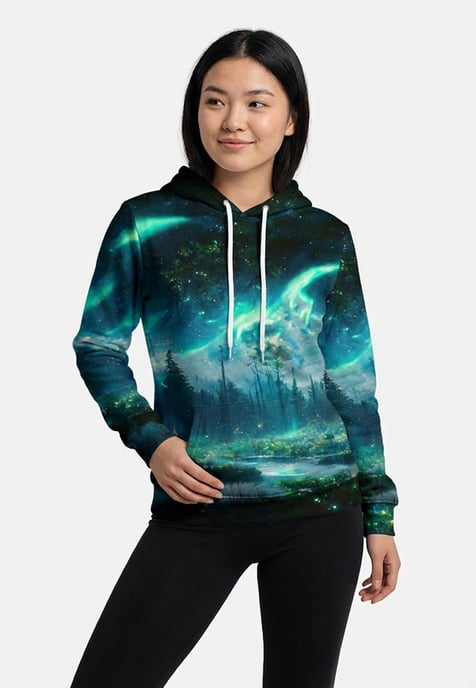 "Aurora Forest" Hoodie - Image 4