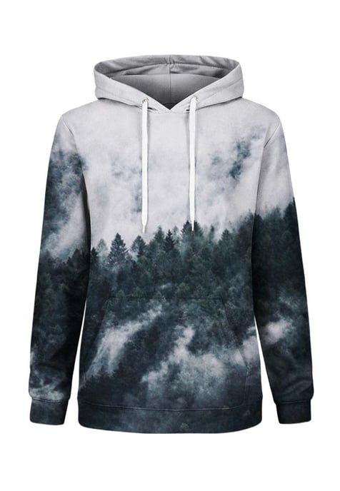 "Mighty Forest Grey" Hoodie - Image 1