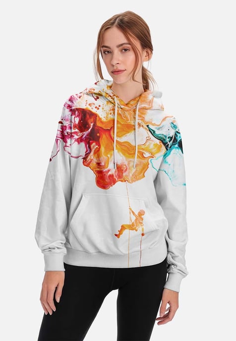 "Paint Pour Climber" Hoodie - Image 2