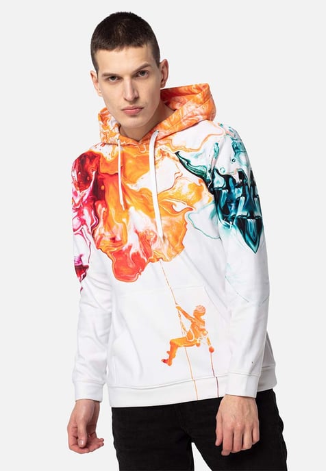 "Paint Pour Climber" Hoodie - Image 3