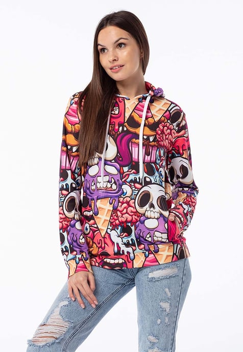 "Zombie Ice Cream" Hoodie - Image 2