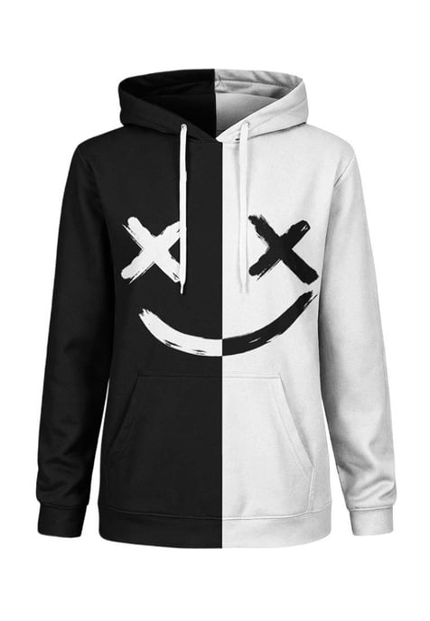 "BW Face" Hoodie - Image 1