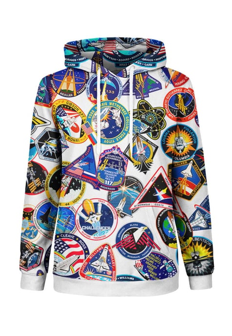 "Space Stickers" Hoodie - Image 1