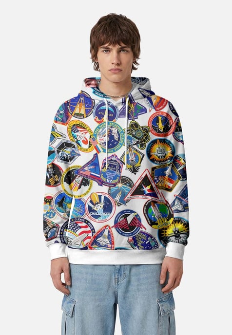 "Space Stickers" Hoodie - Image 2