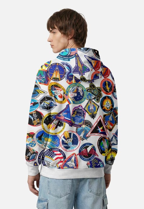 "Space Stickers" Hoodie - Image 3