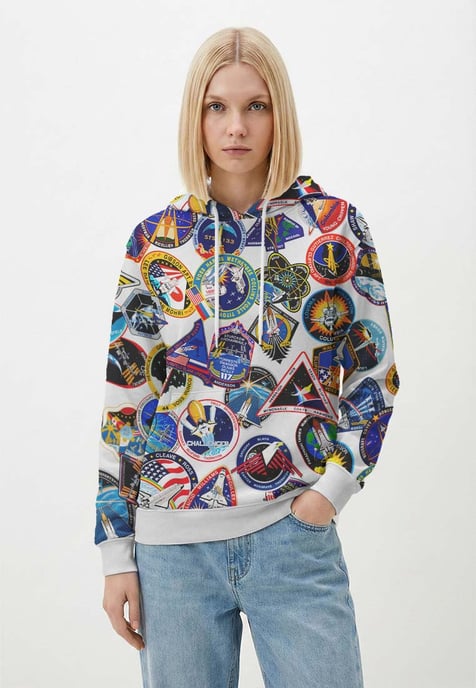 "Space Stickers" Hoodie - Image 4