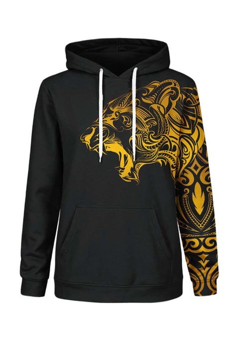 "Polynesian Tiger Gold" Hoodie - Image 1
