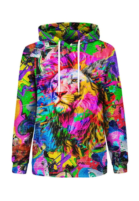 "Colorful Lion" Hoodie - Image 1