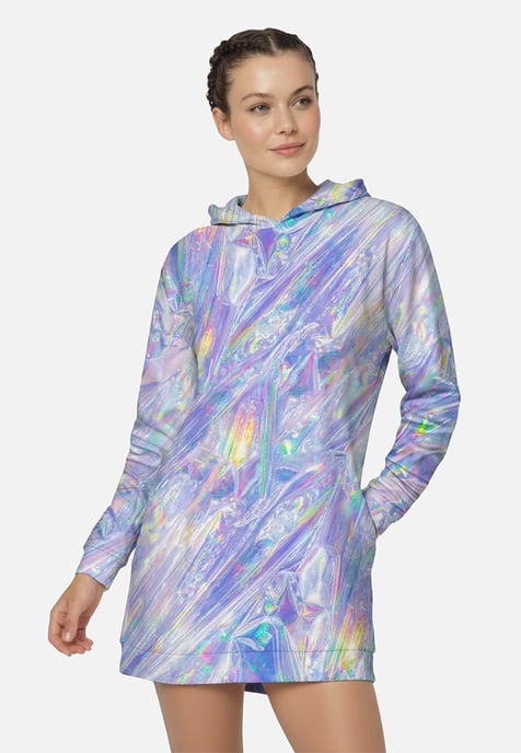 "Magic Foil" Oversize hoodiejurk - Image 2