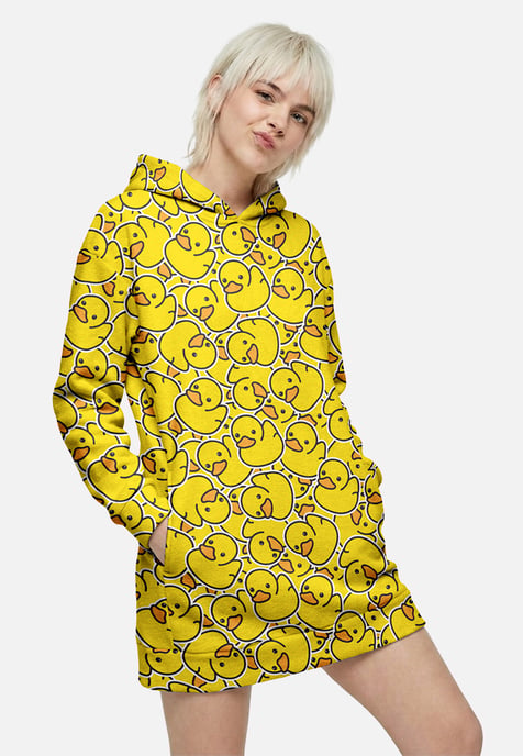 "Rubber Duck" Oversize hoodiejurk - Image 2
