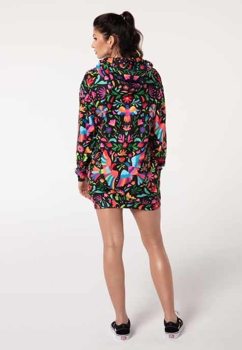 "Black Mexican Folk" Oversize hoodiejurk - Image 3