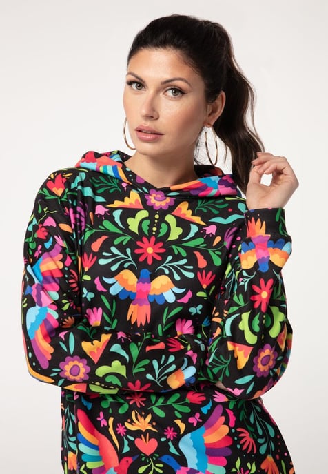 "Black Mexican Folk" Oversize hoodiejurk - Image 4