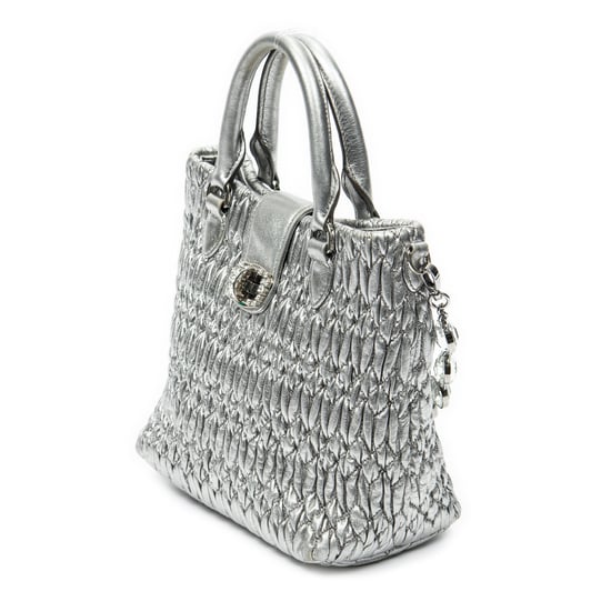 Small Turn Lock Crystal Tote  Handtas - Image 2