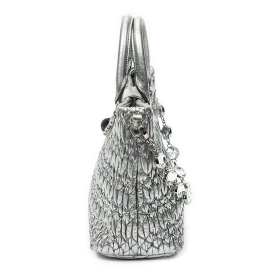 Small Turn Lock Crystal Tote  Handtas - Image 3