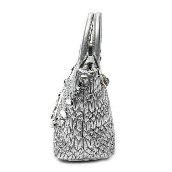 Small Turn Lock Crystal Tote  Handtas - Image 4