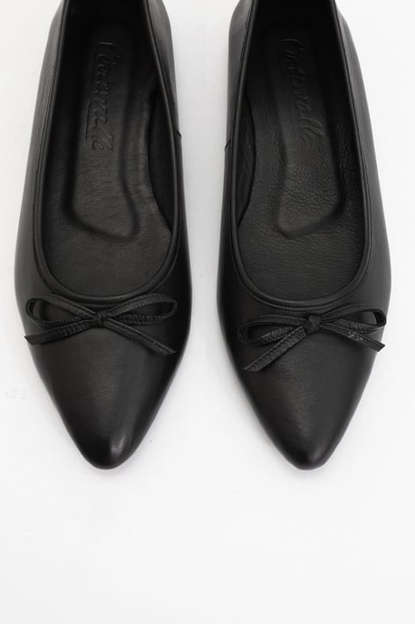 Ruby Leren Puntige Teen Platte Schoenen - Image 5