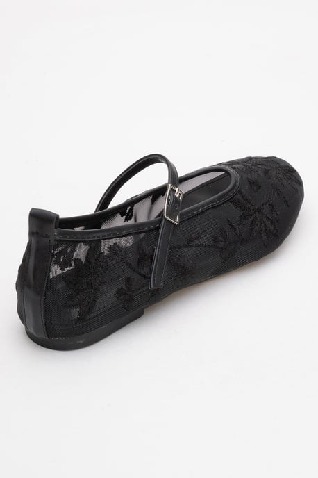 Juny Mesh Bloemen Borduurwerk Ballerina - Image 5