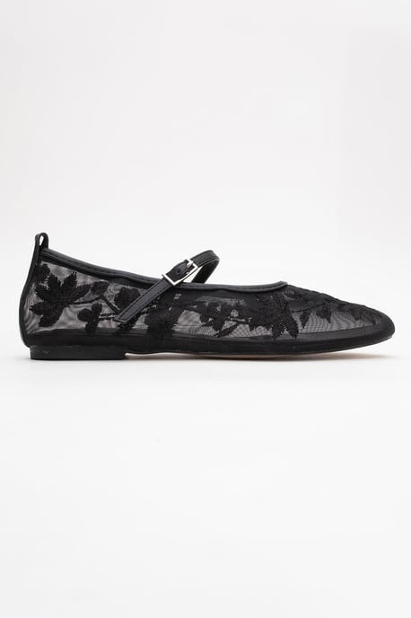 Juny Mesh Bloemen Borduurwerk Ballerina - Image 6