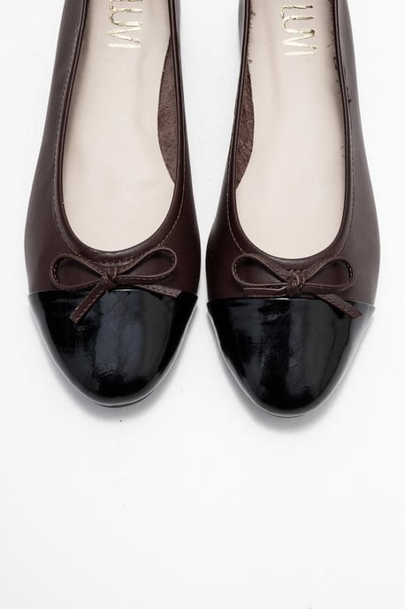 Rayne Cap Teen Leren Ballerina's Dames - Image 2