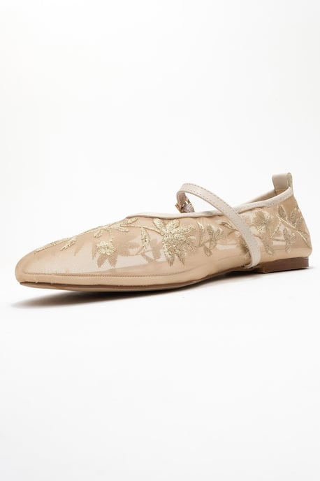 Juny Mesh Bloemen Borduurwerk Ballerina - Image 4
