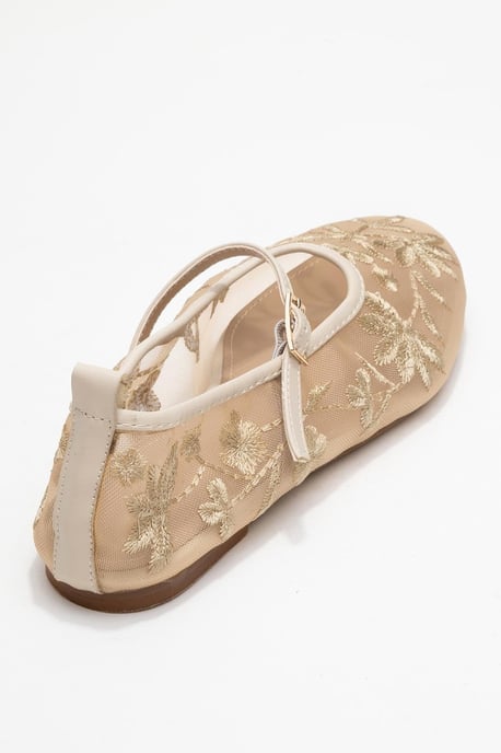 Juny Mesh Bloemen Borduurwerk Ballerina - Image 5