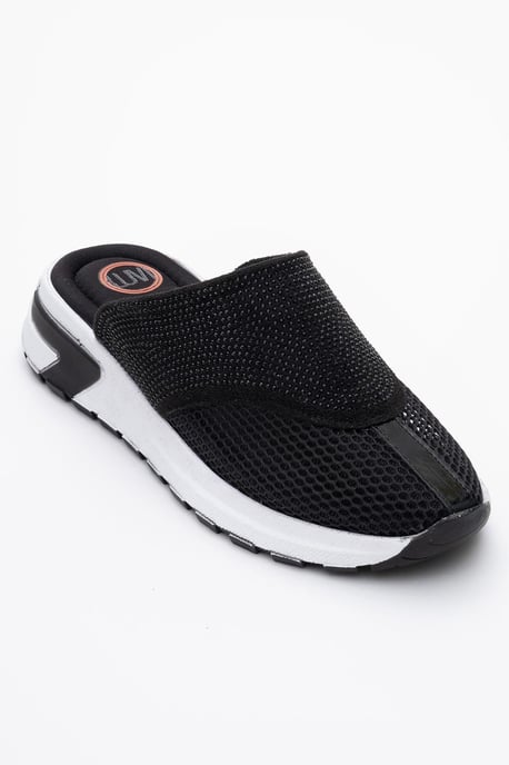 GLEA Mesh Strass Mules Dames - Image 1