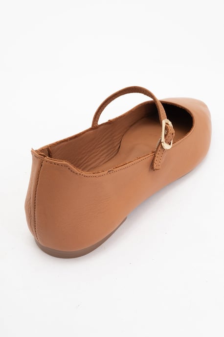 Lara Leren Mary Jane Platte Schoenen - Image 3