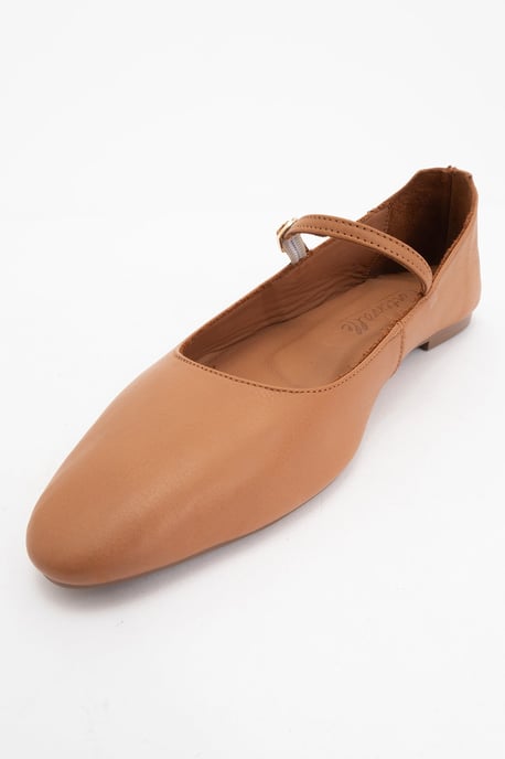 Lara Leren Mary Jane Platte Schoenen - Image 4