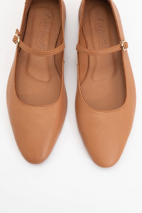 Lara Leren Mary Jane Platte Schoenen - Image 5