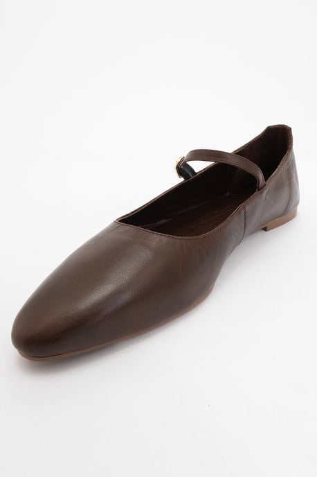 Lara Leren Mary Jane Platte Schoenen - Image 4